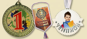 Вымпелы, плакетки, медали, флажки